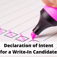 Declaration of Intent for a Write-In Candidate print version