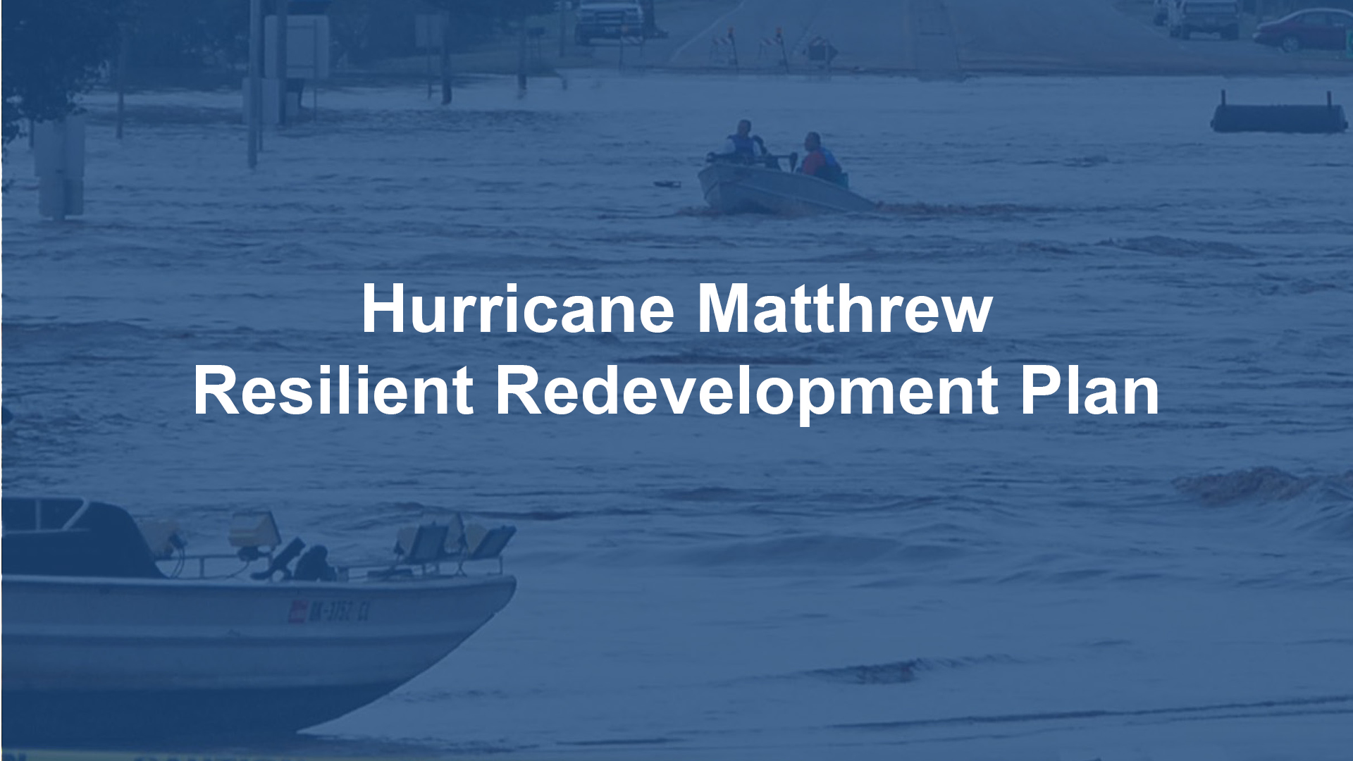 Resilient Redevelopment Plan