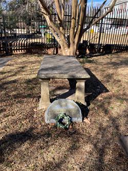 The gravesite of Captain Robert Adams.
