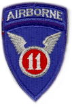 11th Airborne Division Patch