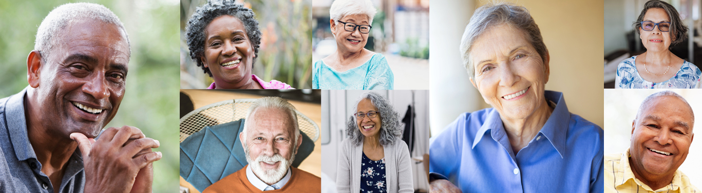 Collage of senior citizens